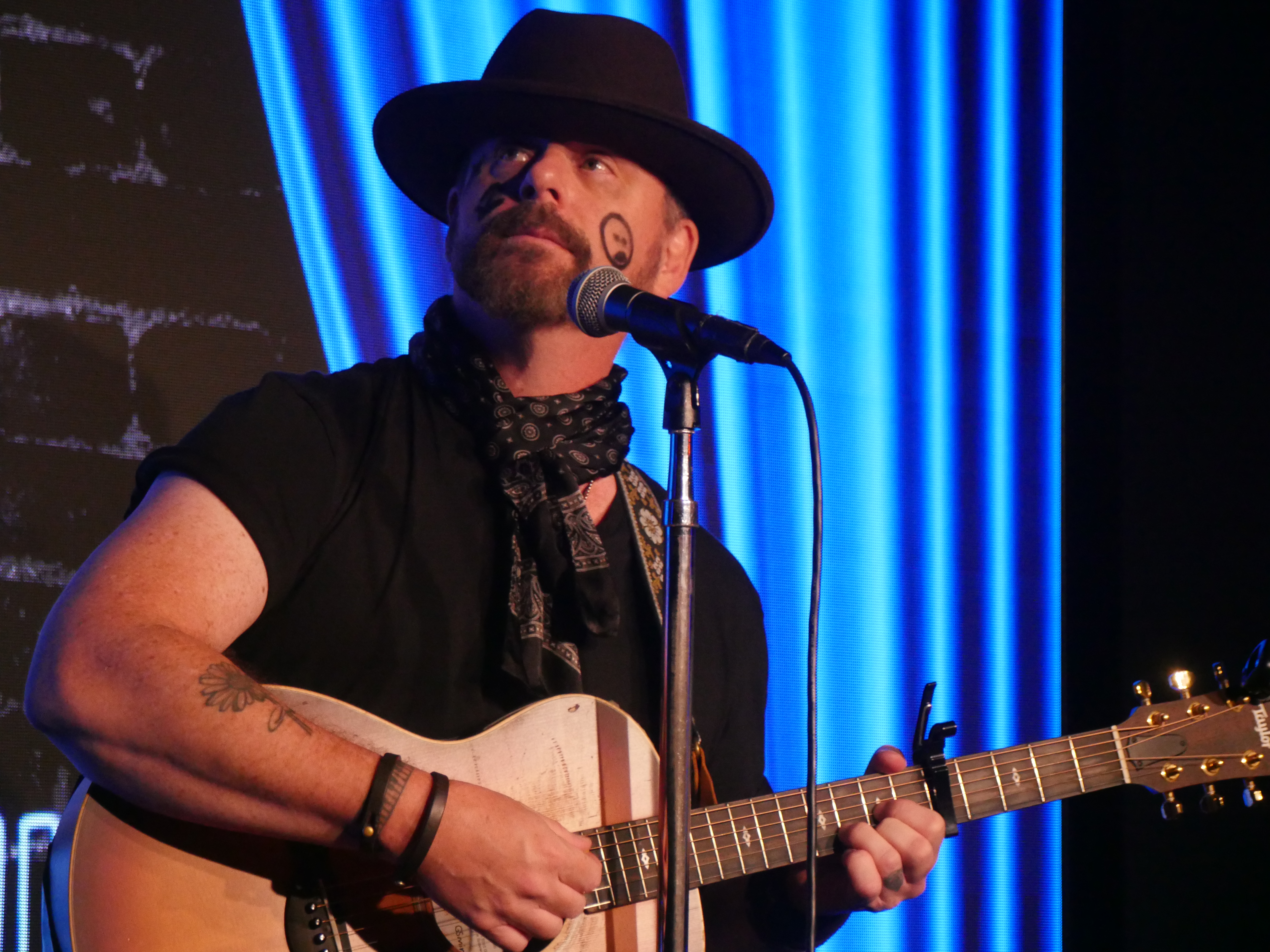 Rob Johnston on stage