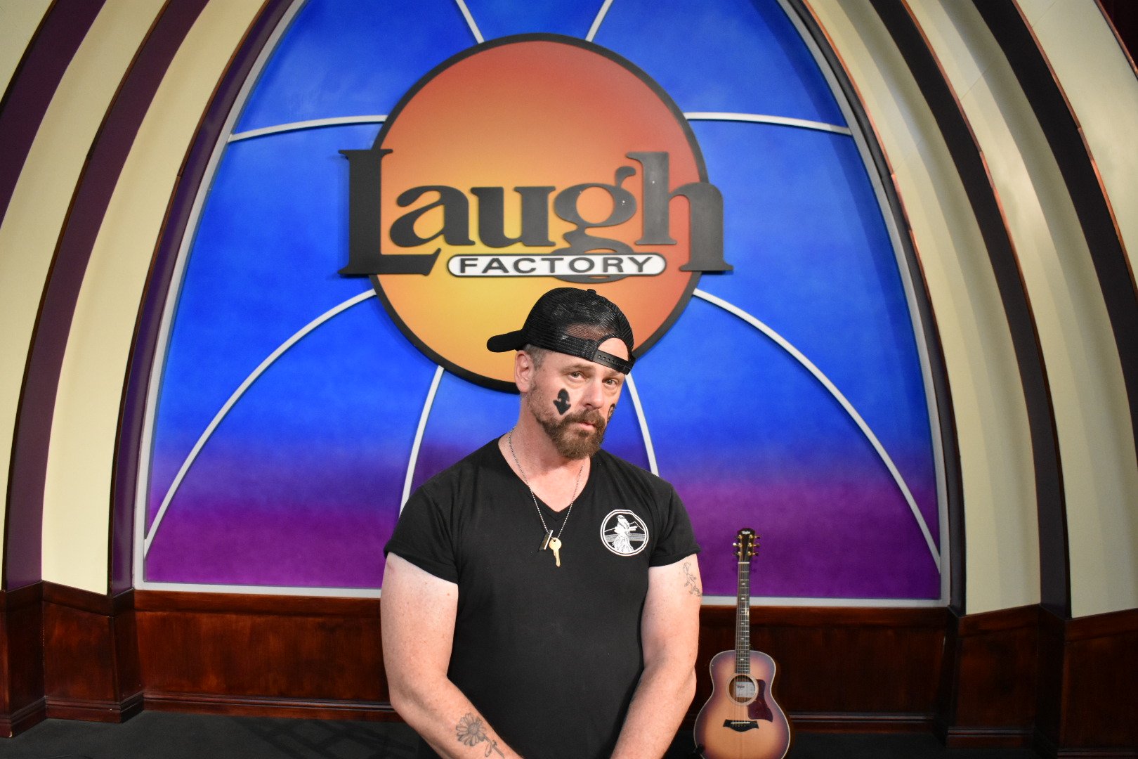 Rob Johnston performing standup